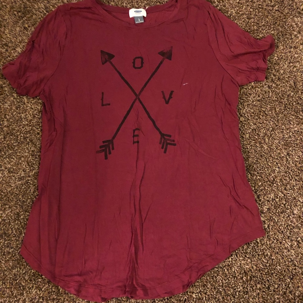 Red LOVE shirt from Old Navy